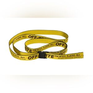 Off-White Yellow & Black Mini Industrial Belt